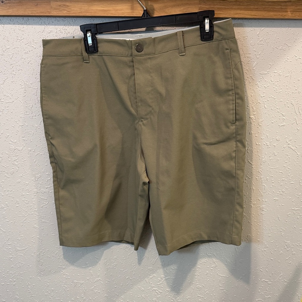 Puma Men's Khaki Flat Front Shorts